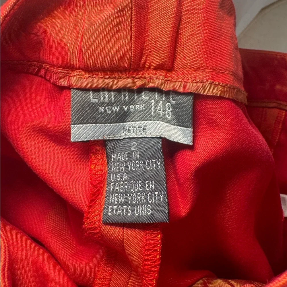 Vintage Layfayette 148 NY Silk Blend Orange Pants
